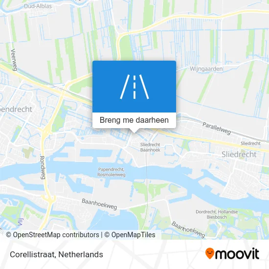 Corellistraat kaart