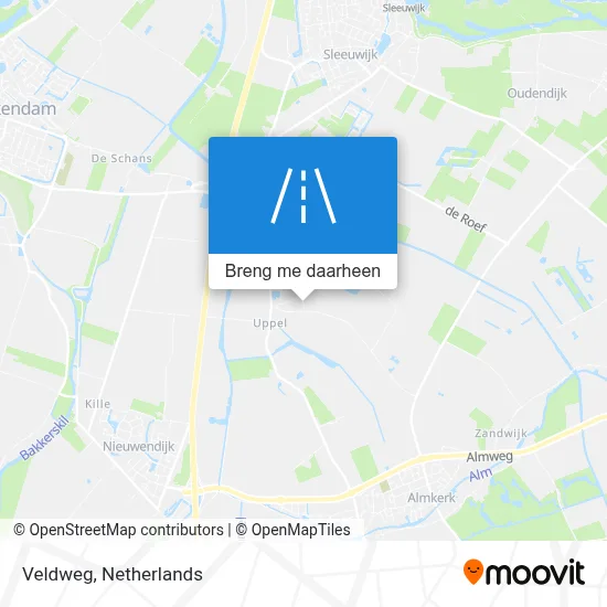 Veldweg kaart