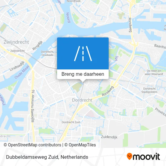 Dubbeldamseweg Zuid kaart