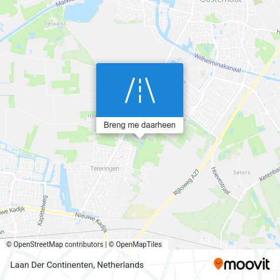 Laan Der Continenten kaart