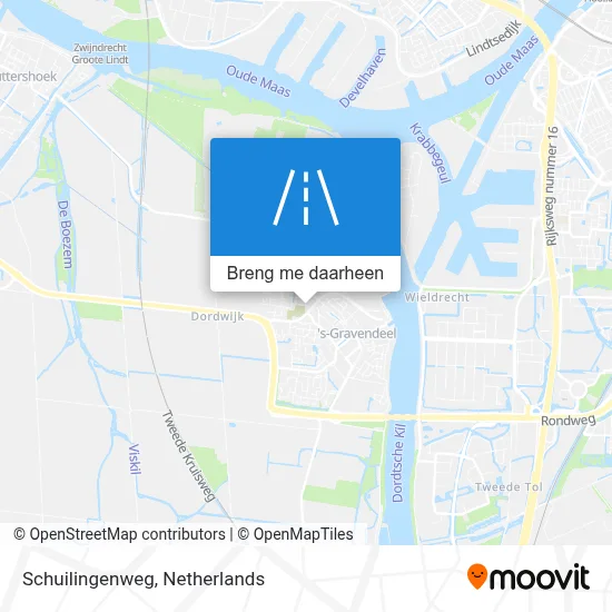 Schuilingenweg kaart