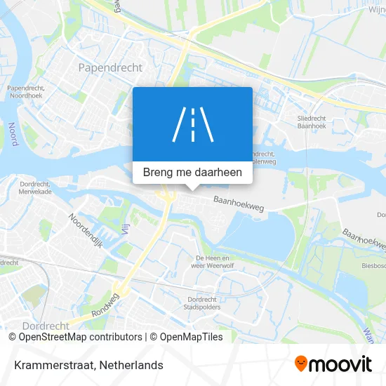 Krammerstraat kaart