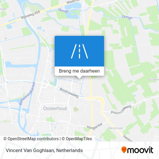 Vincent Van Goghlaan kaart