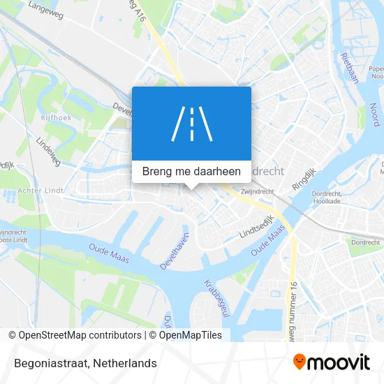 Begoniastraat kaart