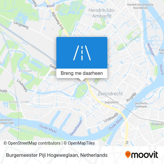 Burgemeester Pijl Hogeweglaan kaart