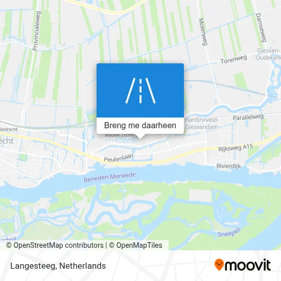 Langesteeg kaart