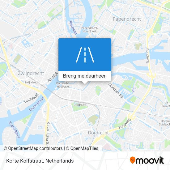 Korte Kolfstraat kaart