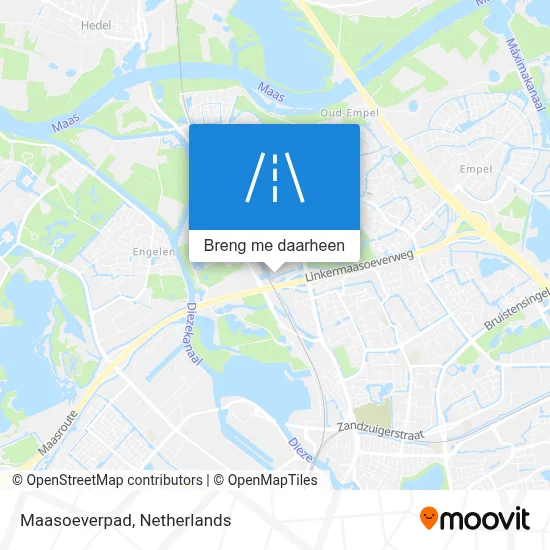 Maasoeverpad kaart