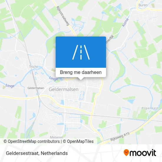 Geldersestraat kaart
