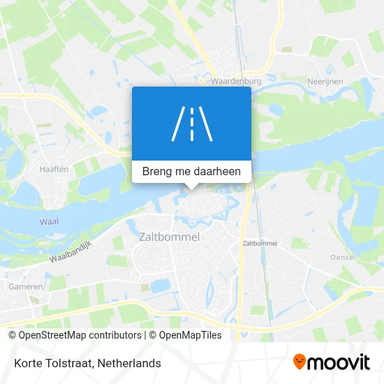 Korte Tolstraat kaart