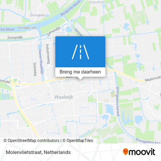 Molenvlietstraat kaart