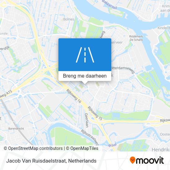 Jacob Van Ruisdaelstraat kaart