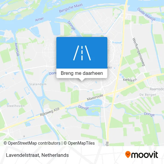 Lavendelstraat kaart