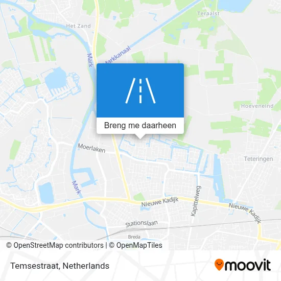 Temsestraat kaart