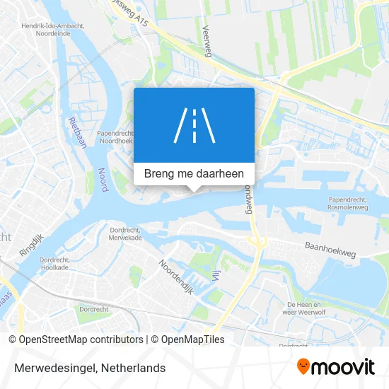 Merwedesingel kaart