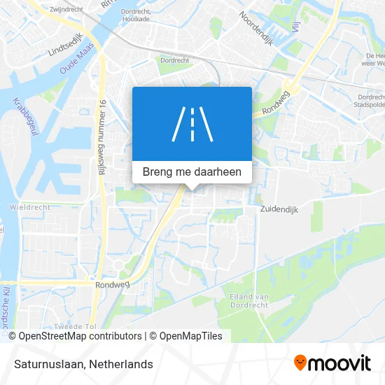Saturnuslaan kaart