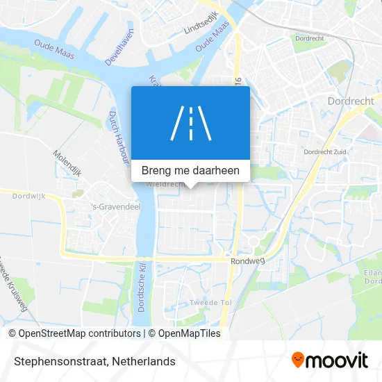 Stephensonstraat kaart