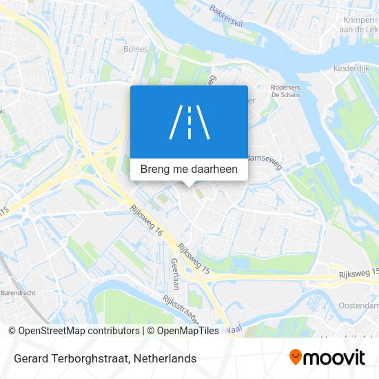 Gerard Terborghstraat kaart