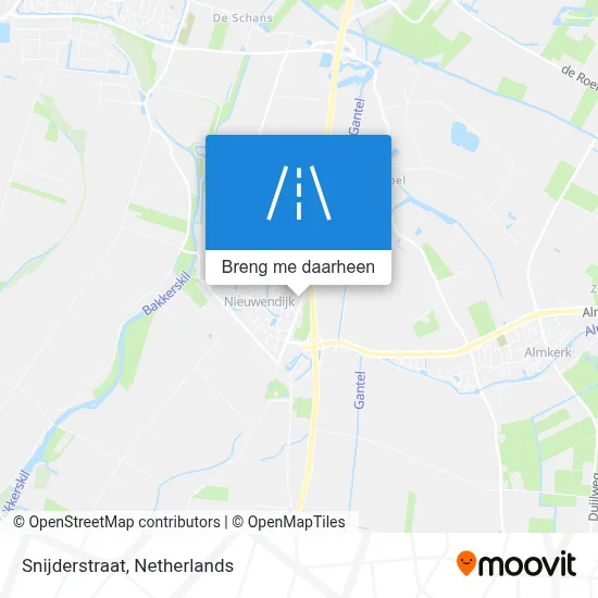 Snijderstraat kaart
