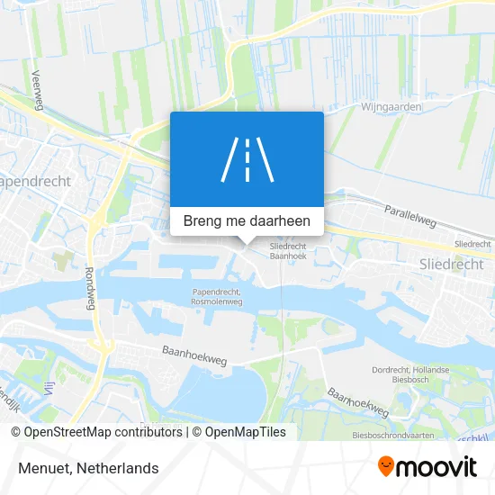 Menuet kaart