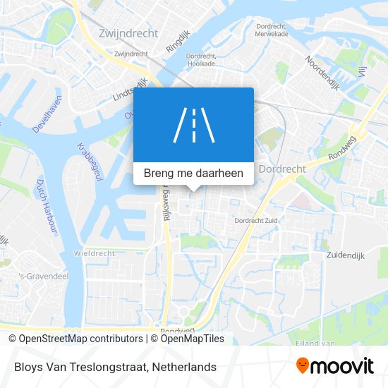 Bloys Van Treslongstraat kaart