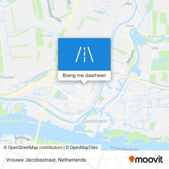 Vrouwe Jacobastraat kaart