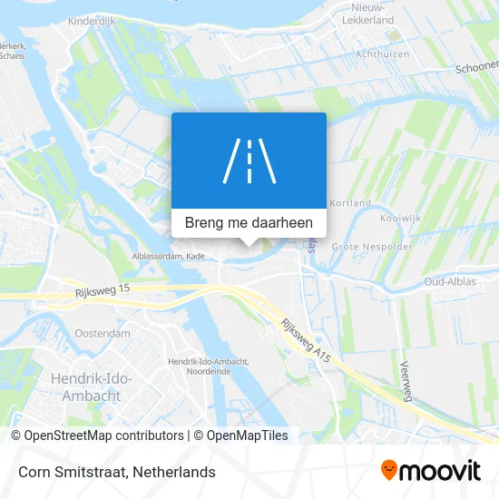 Corn Smitstraat kaart