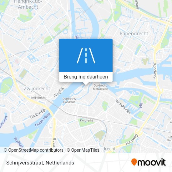 Schrijversstraat kaart