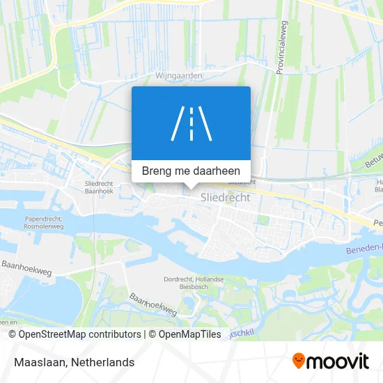 Maaslaan kaart