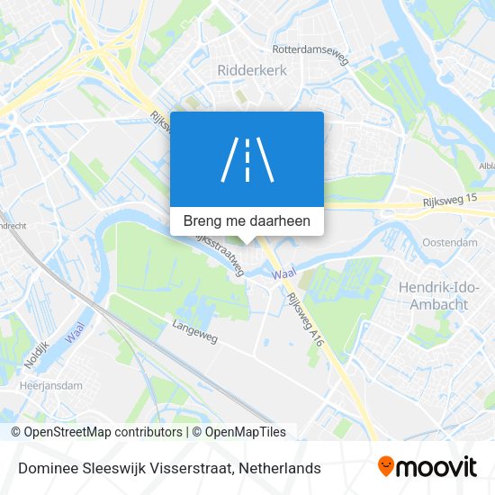 Dominee Sleeswijk Visserstraat kaart