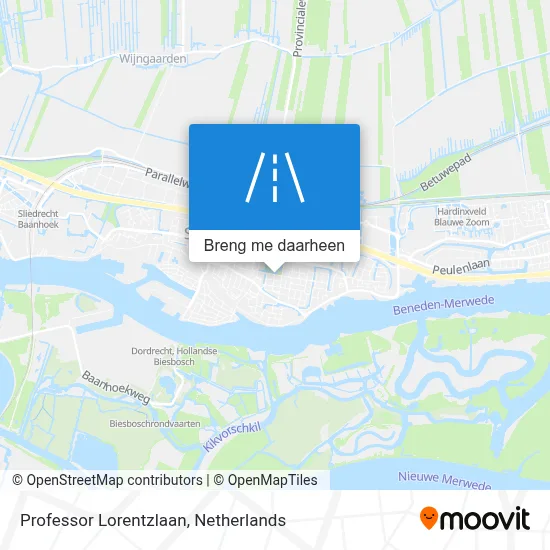 Professor Lorentzlaan kaart