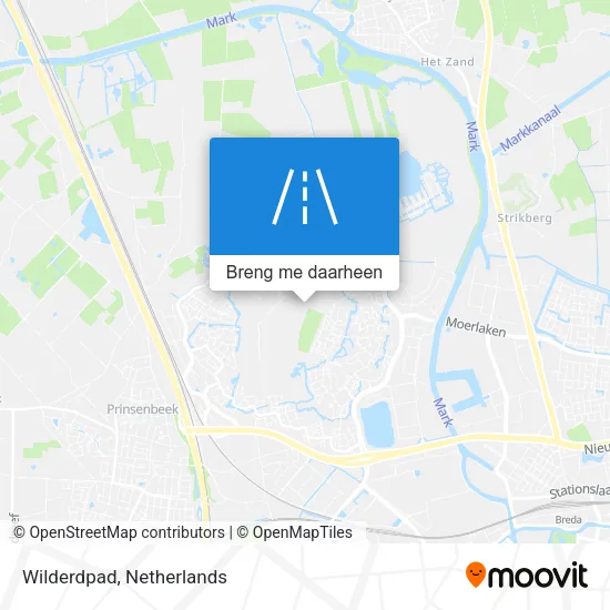 Wilderdpad kaart