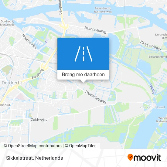 Sikkelstraat kaart