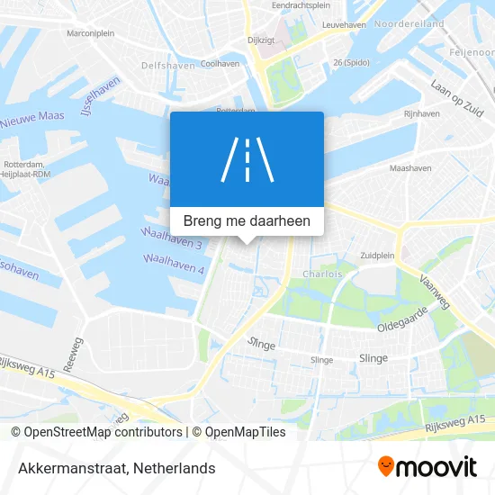 Akkermanstraat kaart