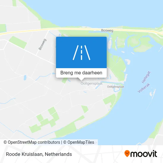 Roode Kruislaan kaart