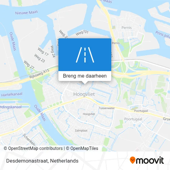 Desdemonastraat kaart