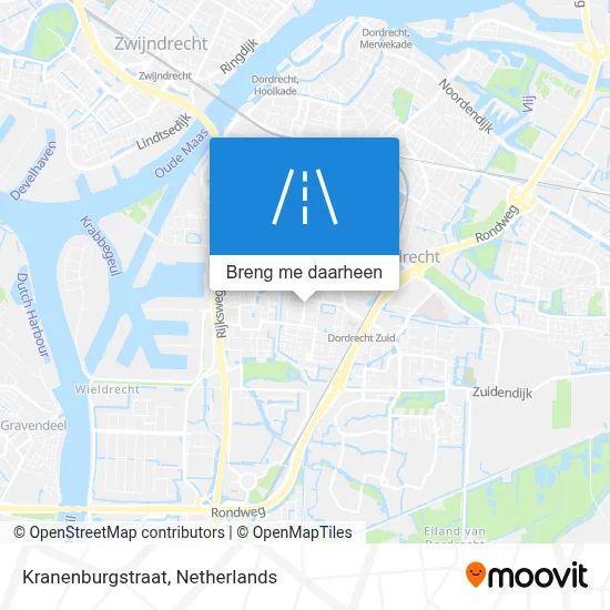 Kranenburgstraat kaart