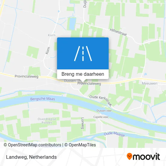 Landweg kaart
