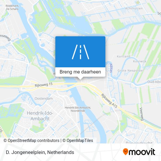 D. Jongeneelplein kaart