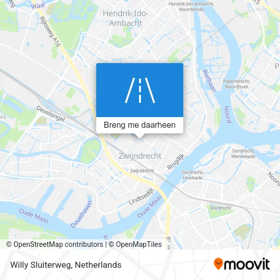 Willy Sluiterweg kaart
