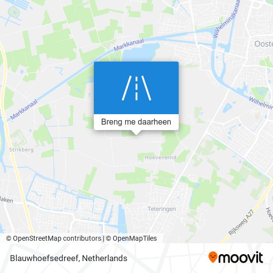 Blauwhoefsedreef kaart