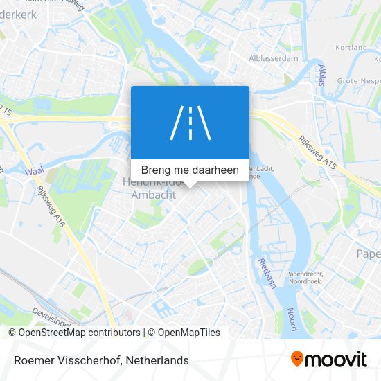 Roemer Visscherhof kaart