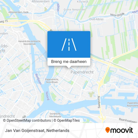 Jan Van Goijenstraat kaart