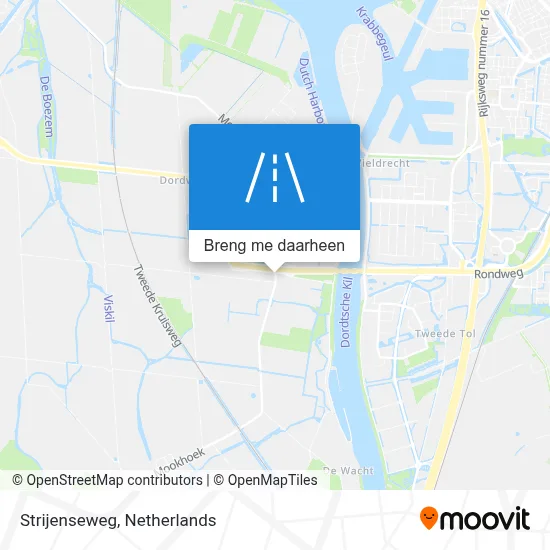Strijenseweg kaart