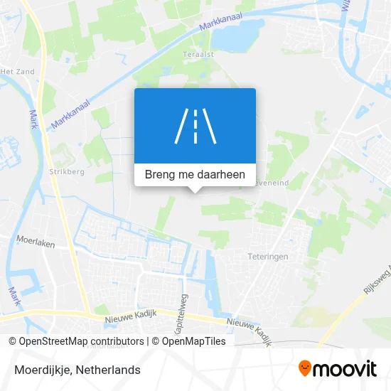 Moerdijkje kaart