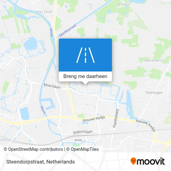 Steendorpstraat kaart