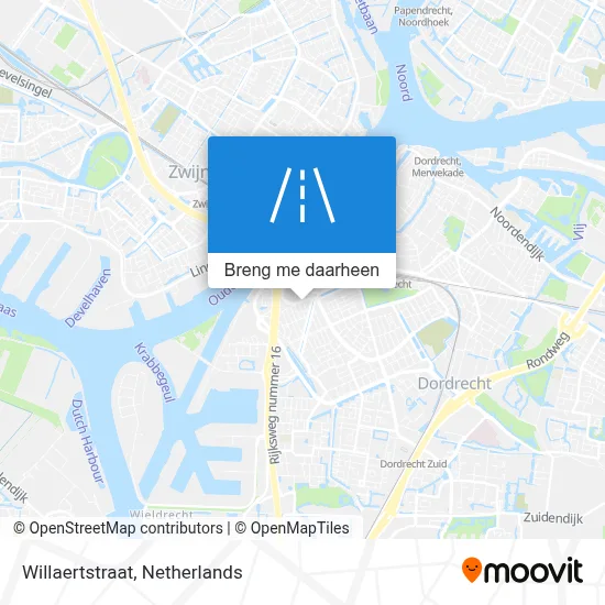 Willaertstraat kaart