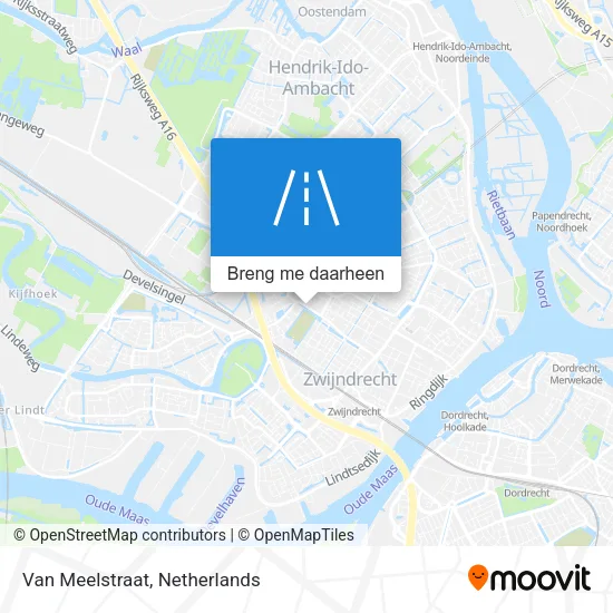 Van Meelstraat kaart