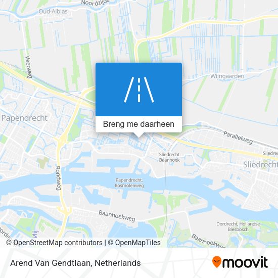 Arend Van Gendtlaan kaart