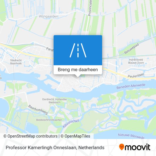 Professor Kamerlingh Onneslaan kaart